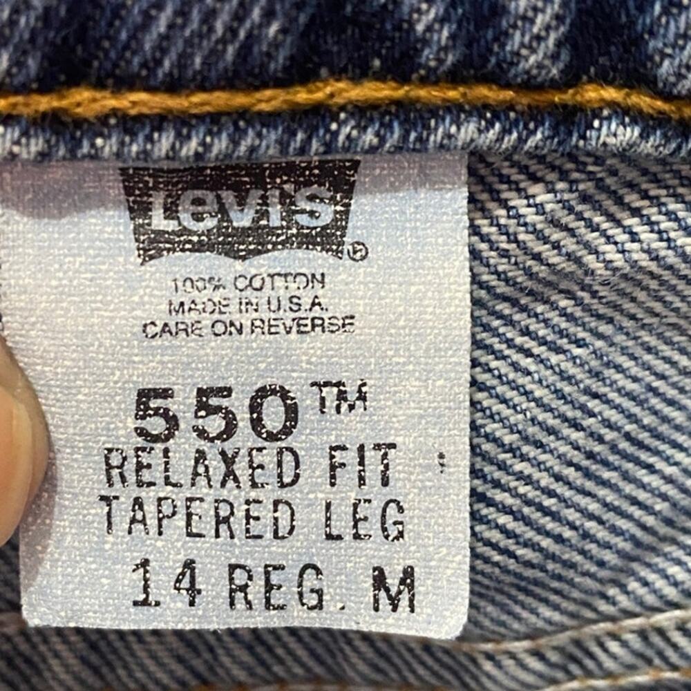 VTG Made In USA Levi's 550 Relaxed Fit Tapered Leg Jeans Women 14 REG M 1998 - Picture 5 of 10
